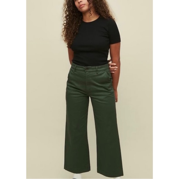 KOTN Pants - Kotn Culotte Trouser Forest Size 6